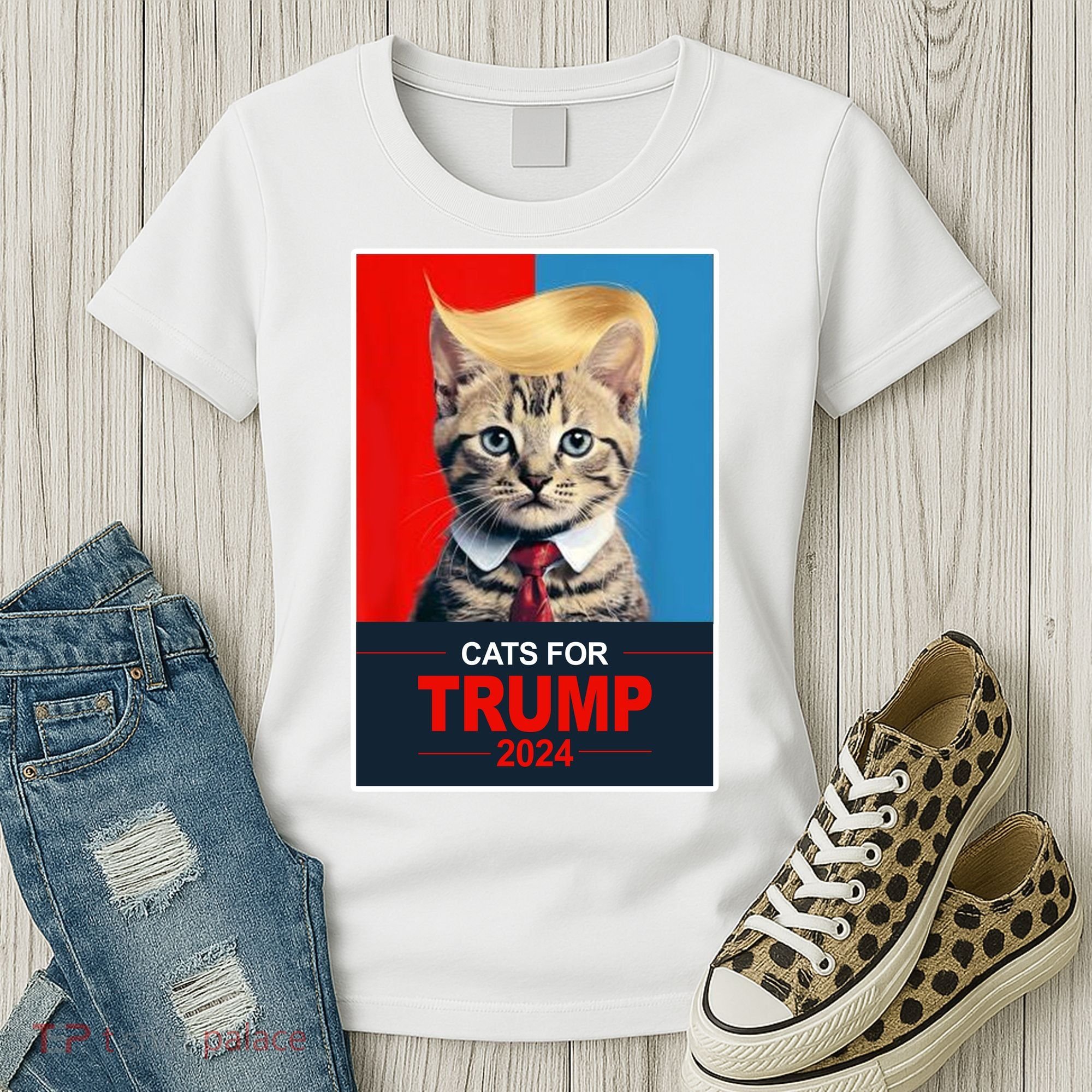 Cats For Donald Trump 2024 Election Women's T-Shirt