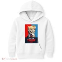 Cats For Donald Trump 2024 Election Kids Hoodie thumb 0
