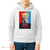 Cats For Donald Trump 2024 Election Kids Hoodie thumb 4