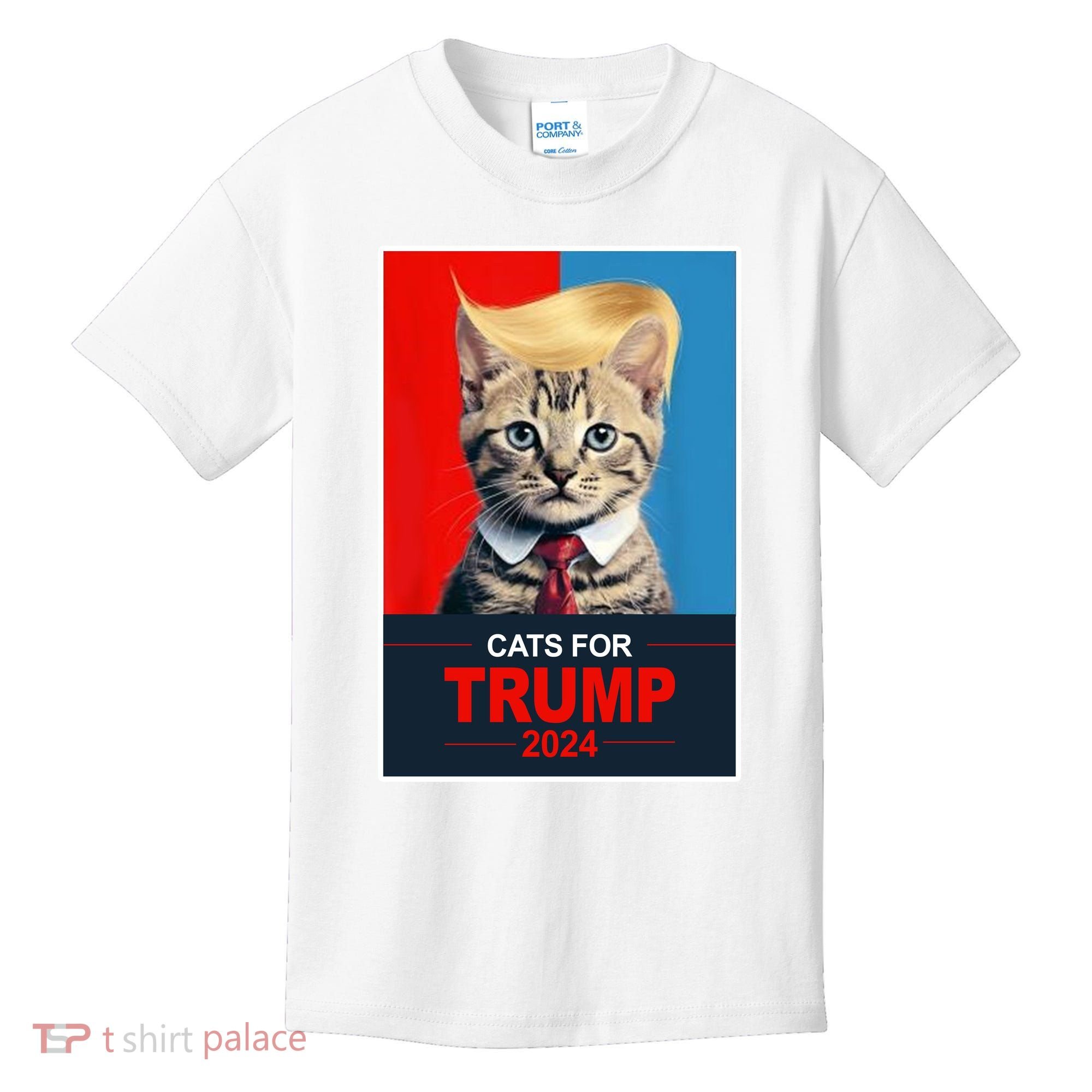 Cats For Donald Trump 2024 Election Kids T-Shirt