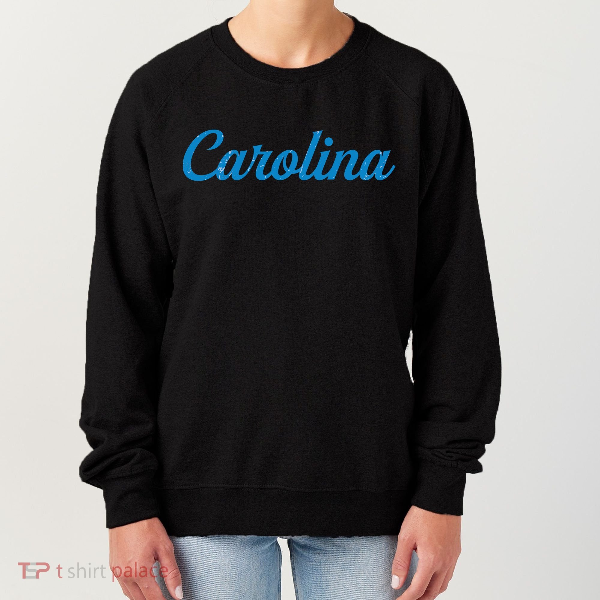 Carolina Football Distressed Women's Sweatshirt