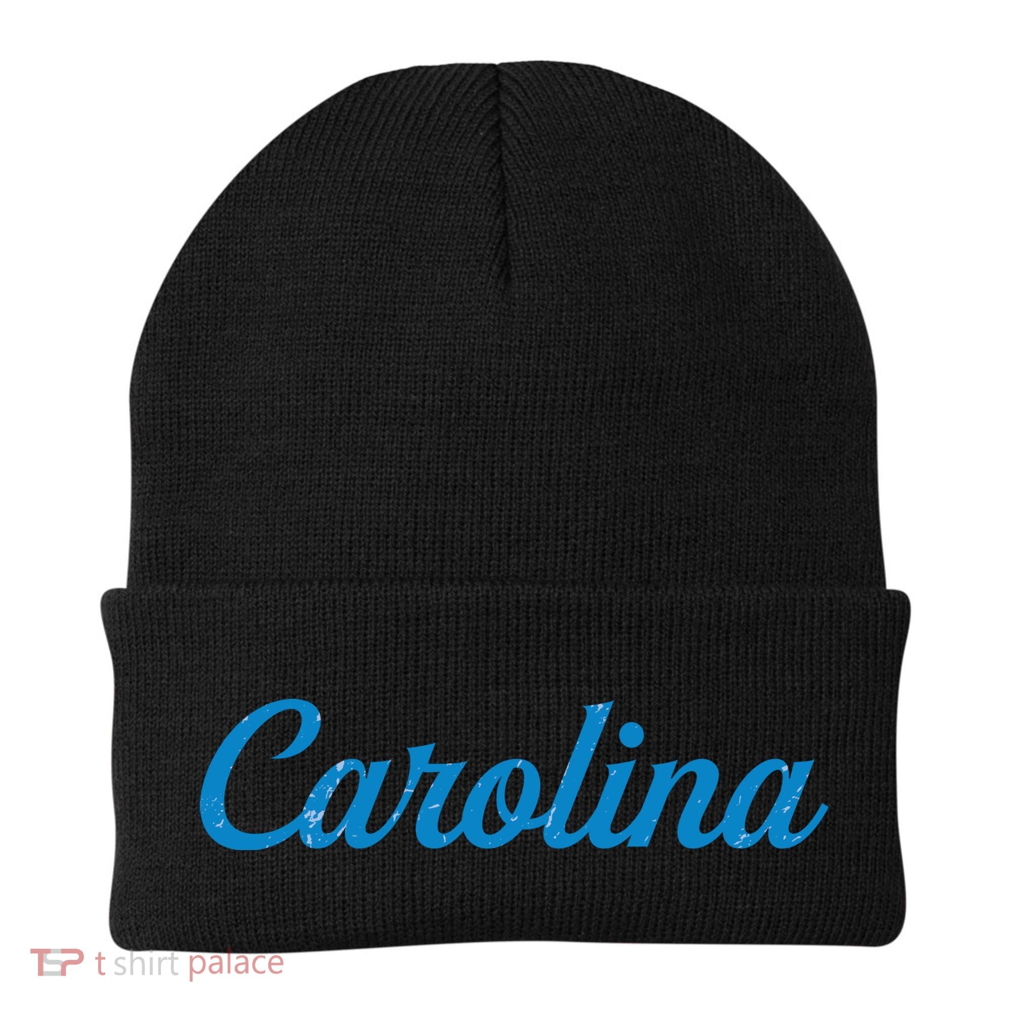 Carolina Football Distressed Beanie