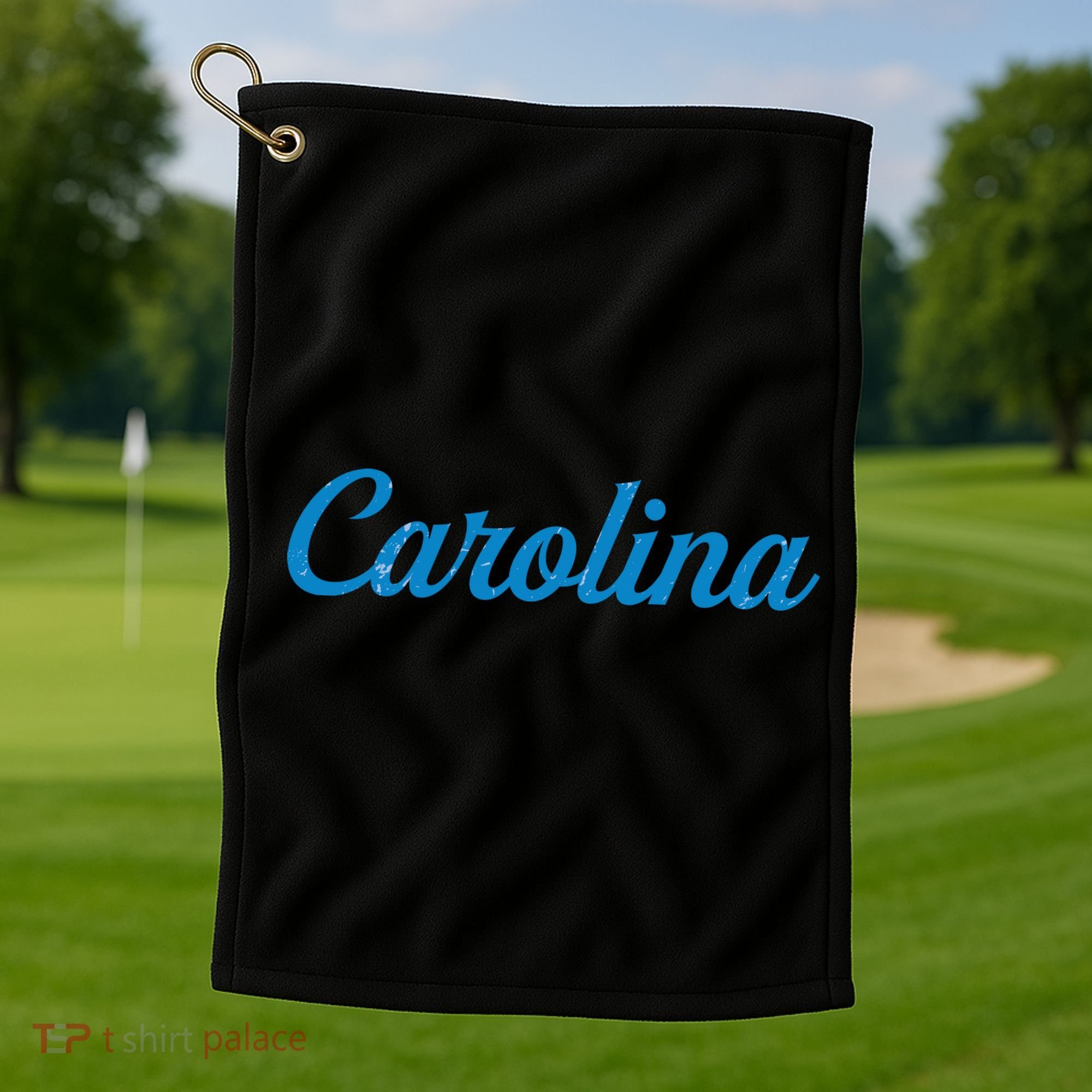 Carolina Football Distressed Golf Towel