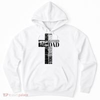 Christian Fathers Day Gifts Religious Blessed Dad Cross Hoodie thumb 0