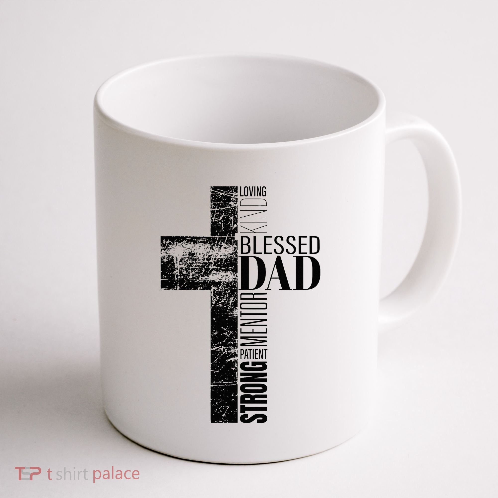 Christian Fathers Day Gifts Religious Blessed Dad Cross Coffee Mug