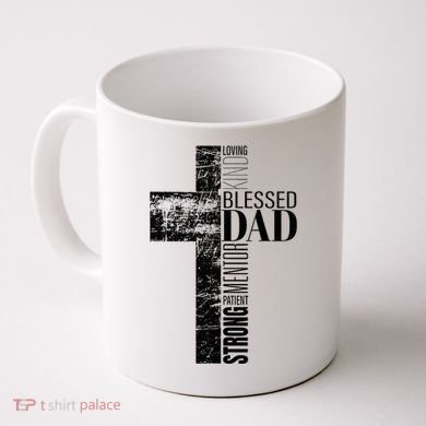 Christian Fathers Day Gifts Religious Blessed Dad Cross Coffee Mug