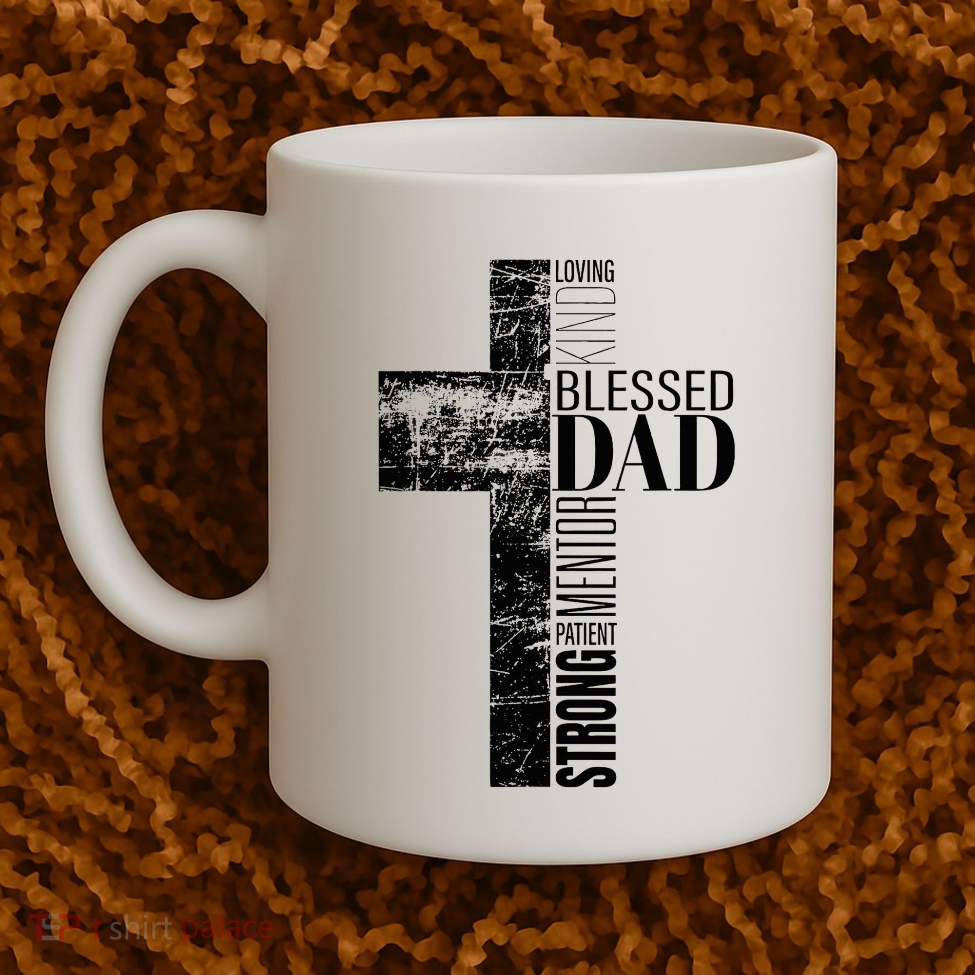 Christian Fathers Day Gifts Religious Blessed Dad Cross Coffee Mug