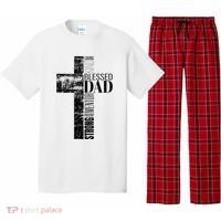 Christian Fathers Day Gifts Religious Blessed Dad Cross Pajama Set thumb 0