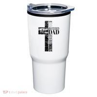 Christian Fathers Day Gifts Religious Blessed Dad Cross Tumbler thumb 0