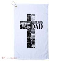 Christian Fathers Day Gifts Religious Blessed Dad Cross Golf Towel thumb 0