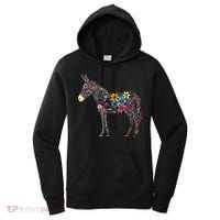Cute Flower Donkey On Summer Floral Donkey Women's Hoodie thumb 0