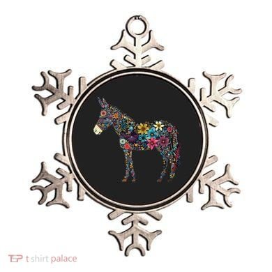 Cute Flower Donkey On Summer Floral Donkey Ornament