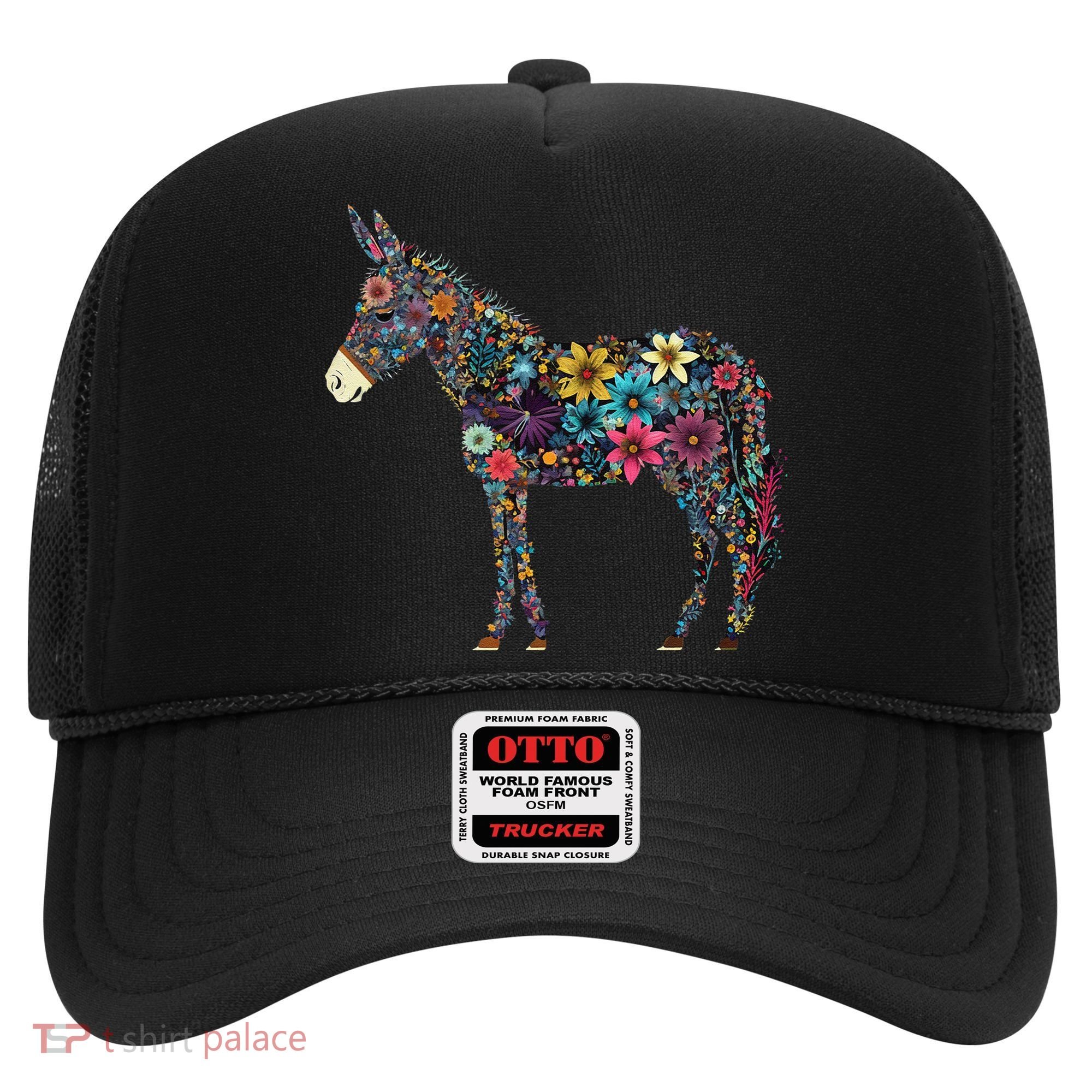 Cute Flower Donkey On Summer Floral Donkey Hat