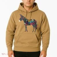 Cute Flower Donkey On Summer Floral Donkey Hoodie thumb 2