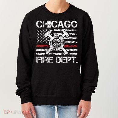 Custom Fire Department Thin Red Line Flag Personalize City Or State Women's Sweatshirt