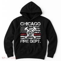 Custom Fire Department Thin Red Line Flag Personalize City Or State Hoodie thumb 0