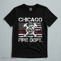Custom Fire Department Thin Red Line Flag Personalize City Or State T-Shirt thumb 5