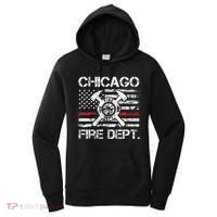 Custom Fire Department Thin Red Line Flag Personalize City Or State Women's Hoodie thumb 0