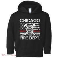 Custom Fire Department Thin Red Line Flag Personalize City Or State Toddler Hoodie thumb 0