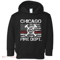 Custom Fire Department Thin Red Line Flag Personalize City Or State Toddler Hoodie thumb 0
