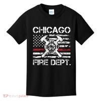 Custom Fire Department Thin Red Line Flag Personalize City Or State Kids T-Shirt thumb 0
