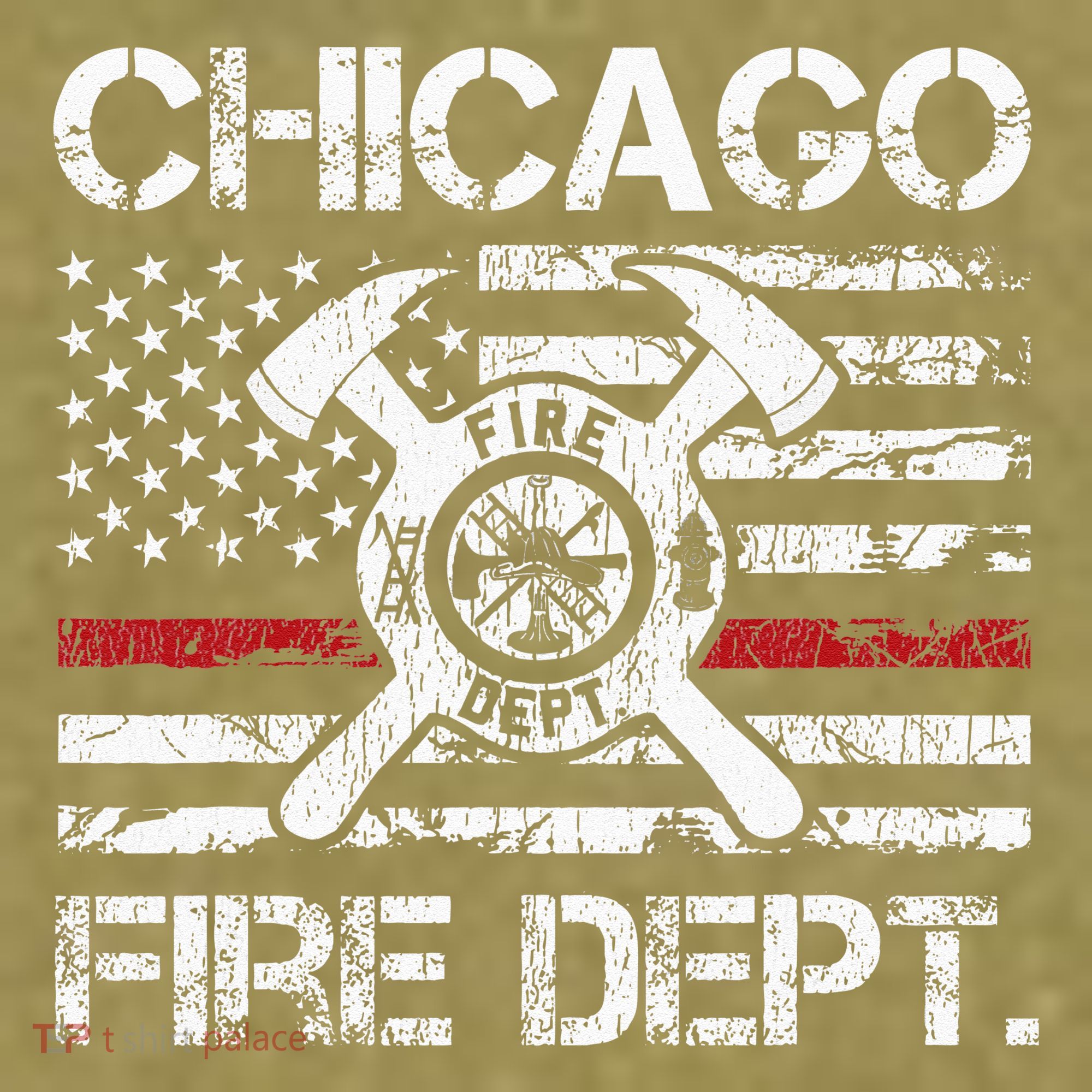 Custom Fire Department Thin Red Line Flag Personalize City Or State Garment-Dyed Women's Muscle Tee