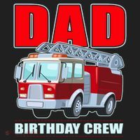 Cute Funny Dad Birthday Crew Firetruck Beanie thumb 2