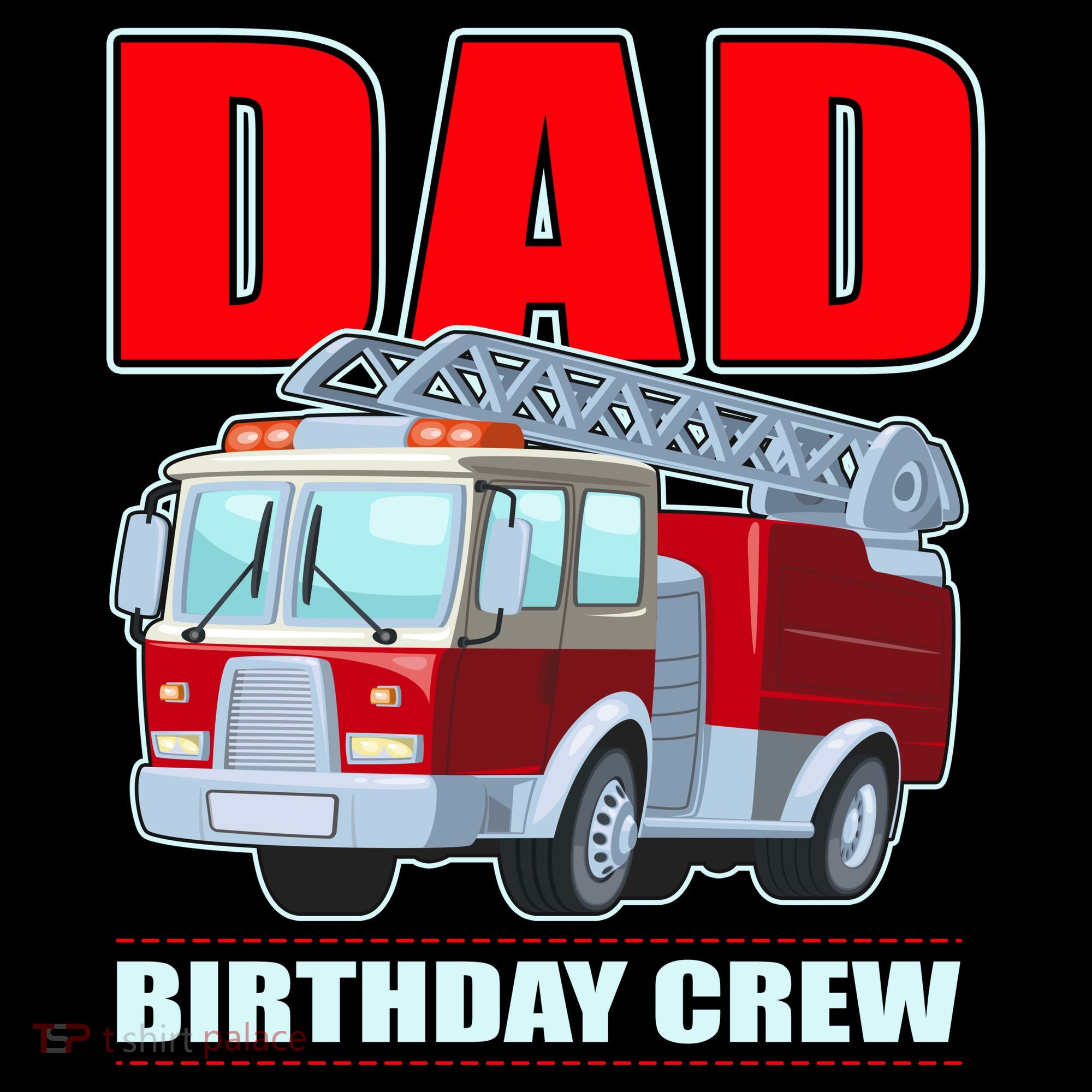 Cute Funny Dad Birthday Crew Firetruck Women's Hoodie