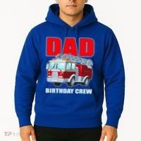 Cute Funny Dad Birthday Crew Firetruck Hoodie thumb 2