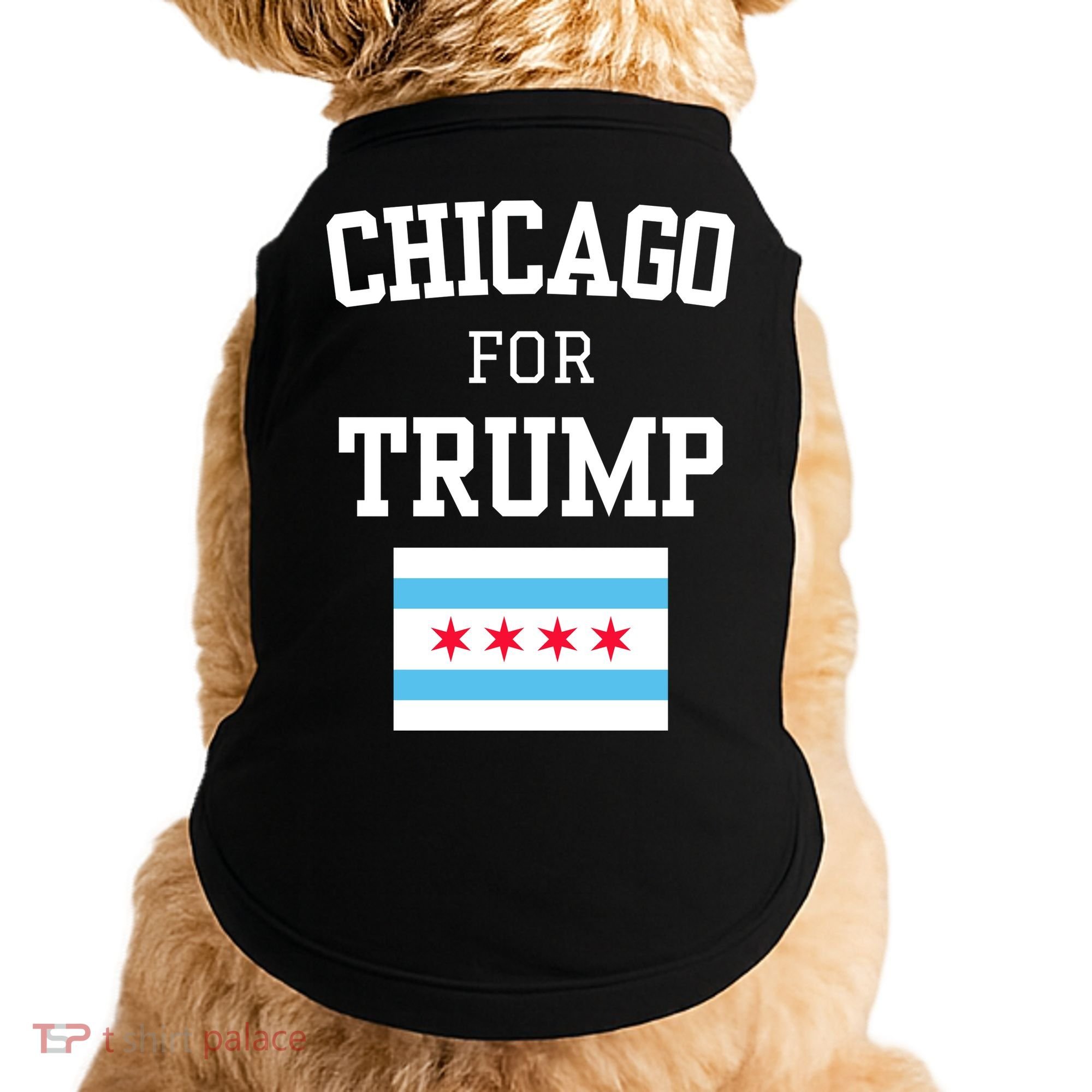 Chicago For Donald Trump 2024 Flag Doggie Tank