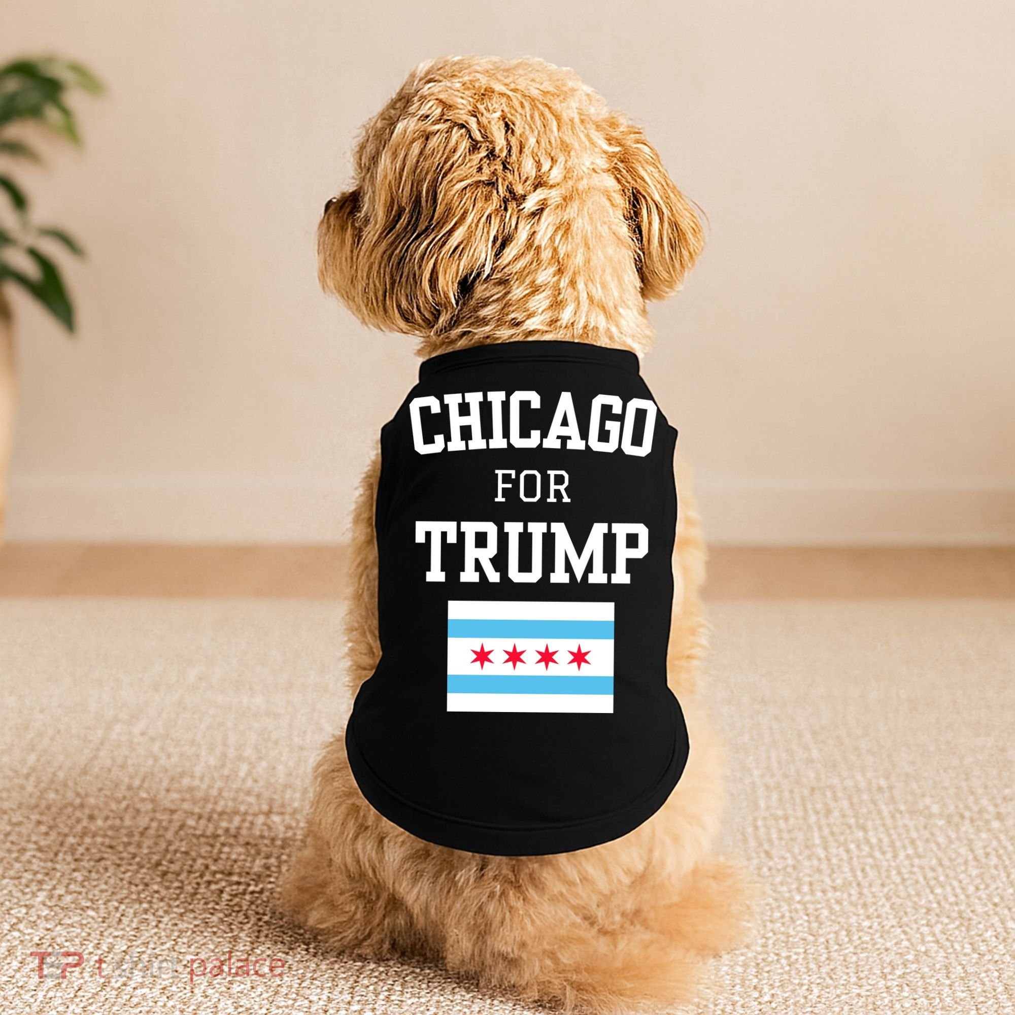 Chicago For Donald Trump 2024 Flag Doggie Tank