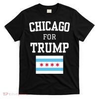 Chicago For Donald Trump 2024 Flag T-Shirt thumb 0
