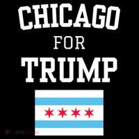 Chicago For Donald Trump 2024 Flag T-Shirt thumb 7