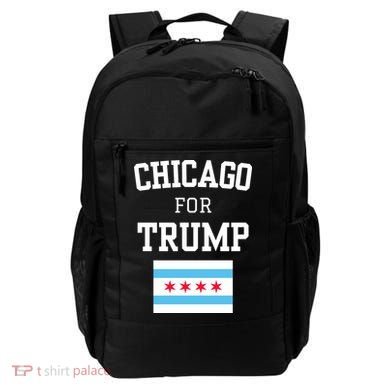 Chicago For Donald Trump 2024 Flag Backpack