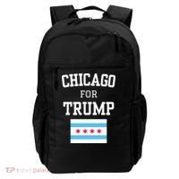 Chicago For Donald Trump 2024 Flag Backpack thumb 0