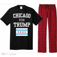 Chicago For Donald Trump 2024 Flag Pajama Set thumb 0