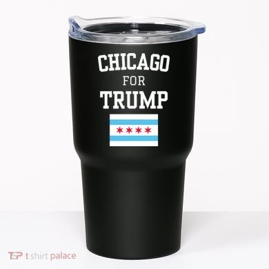 Chicago For Donald Trump 2024 Flag Tumbler