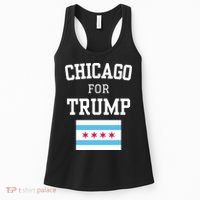 Chicago For Donald Trump 2024 Flag Women's Tank Top thumb 0