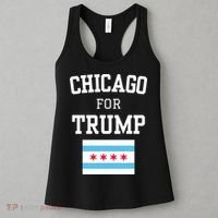 Chicago For Donald Trump 2024 Flag Women's Tank Top thumb 3