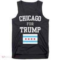 Chicago For Donald Trump 2024 Flag Tank Top thumb 0