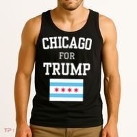 Chicago For Donald Trump 2024 Flag Tank Top thumb 3