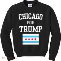 Chicago For Donald Trump 2024 Flag Kids Sweatshirt thumb 0