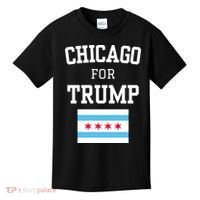 Chicago For Donald Trump 2024 Flag Kids T-Shirt thumb 0