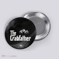 Crab Fishing Dad The Crabfather Button thumb 0