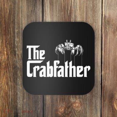 Crab Fishing Dad The Crabfather Coaster