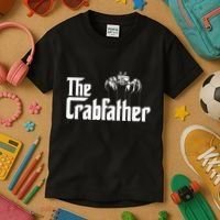 Crab Fishing Dad The Crabfather Kids T-Shirt thumb 3