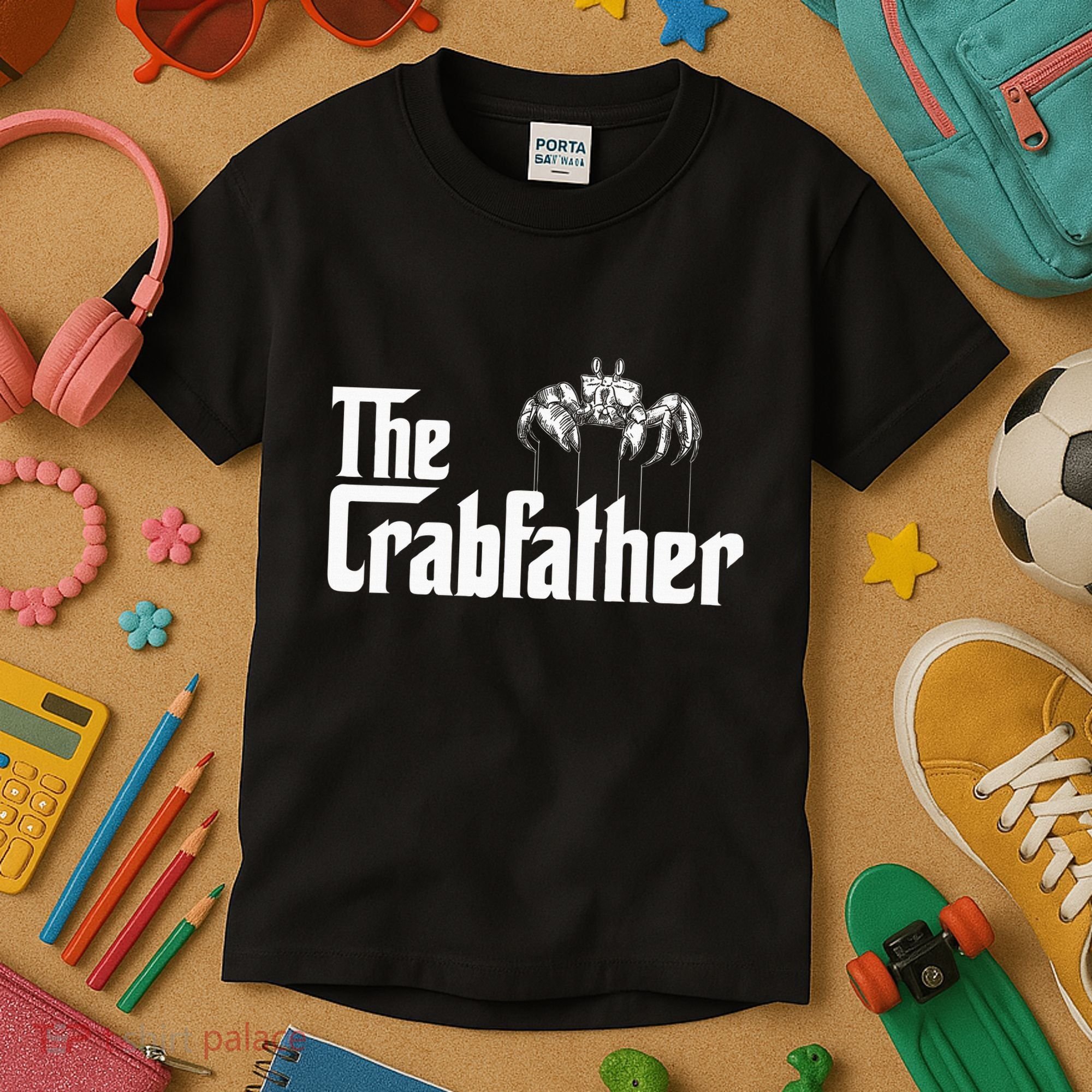 Crab Fishing Dad The Crabfather Kids T-Shirt