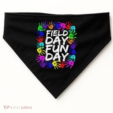 Cute Field Day Teacher USA-Made Doggie Bandana