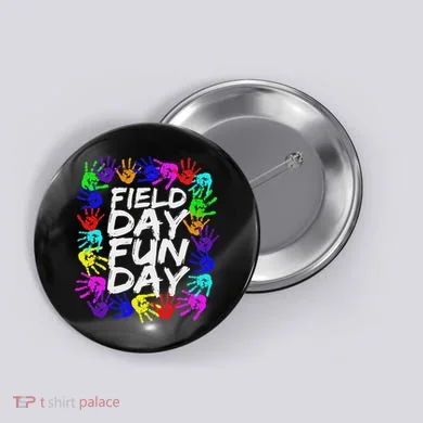 Cute Field Day Teacher Button