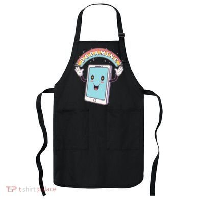 Cute Funny Dopamine Cellphone Apron